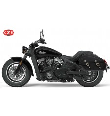 Alforjas Rígidas TORNADO Para Indian Scout Sixty - Especificas color negro