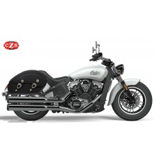 Alforjas Rígidas TORNADO Para Indian Scout Sixty - Especificas color negro