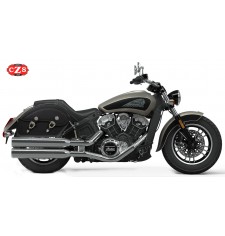 Alforjas Rígidas - TORNADO - Para Indian Scout Sixty - Especificas color negro