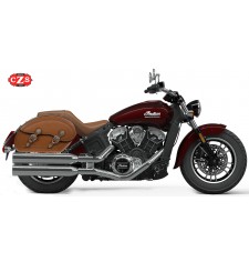 Borse laterali rigide - TORNADO - Per Indian Scout Sixty - Specificare il colore nero