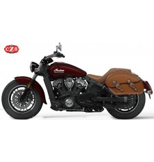 Borse laterali rigide - TORNADO - Per Indian Scout Sixty - Specificare il colore nero