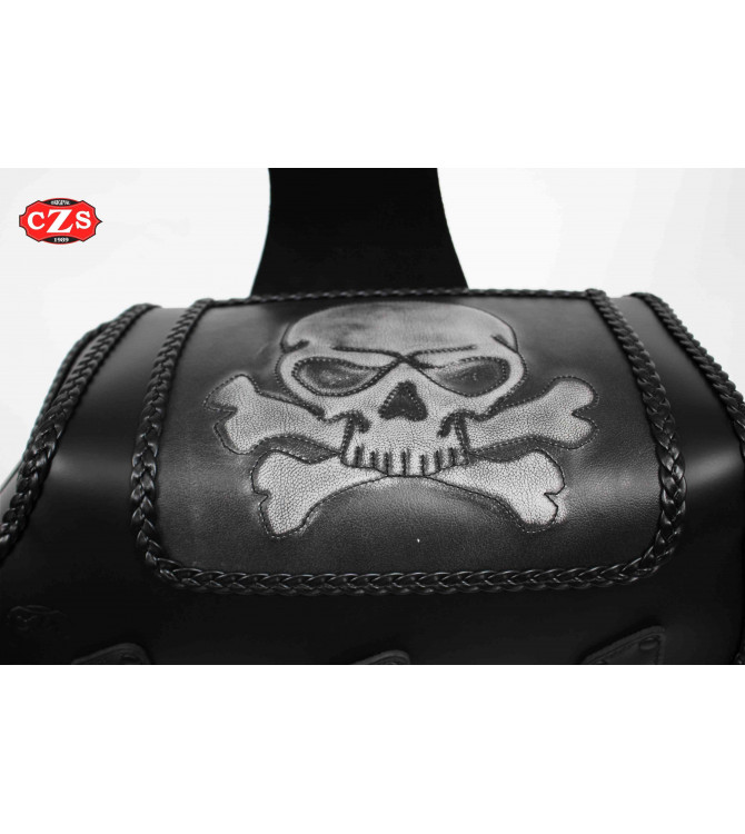Saddlebags Set for Sportster Harley Davidson mod, IKARO Braided Gothic - Hollow for Shock Absorber - 