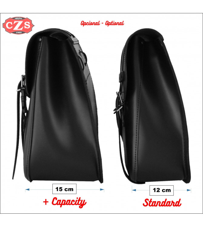 Saddlebag mod, KRAKEN Basic universal Old School style for classic motorcycles - custom - Cafe Racer.