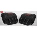 Rigid Saddlebags SUPER STAR Skull Tibias with Shock Absorber Hole - Specific. for Dynas - Harley Davidson