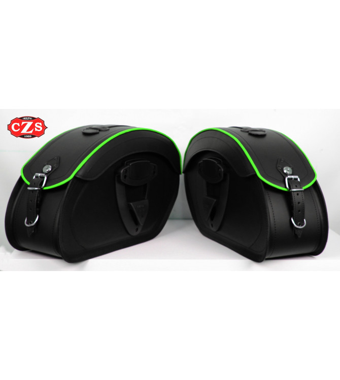 Sacoches Rigide mod, VENDETTA - Profil Vert - UNIVERSEL