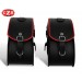 Rigid Saddlebags for Suzuki M1800R mod, VENDETTA - Red Profile -