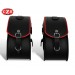 Rigid Saddlebags for Street 750 Harley Davidson mod, VENDETTA - Red Profile -