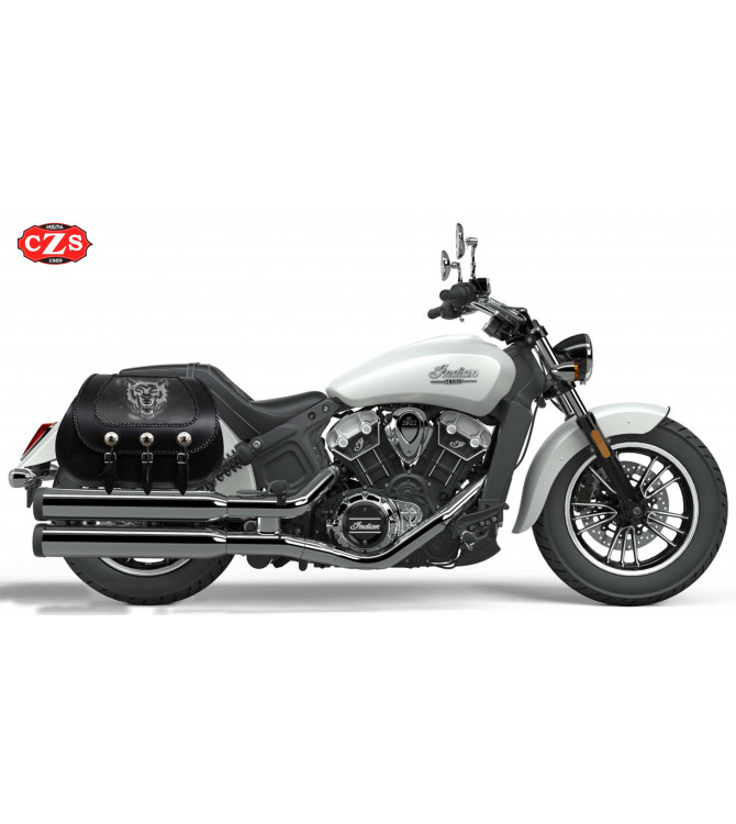Set of JABATO Lobo Saddlebags for Custom and Classic