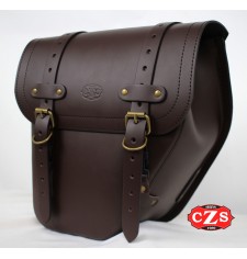 Alforja CENTURION para Meteor 350 Royal Enfield - Derecha - Choco 