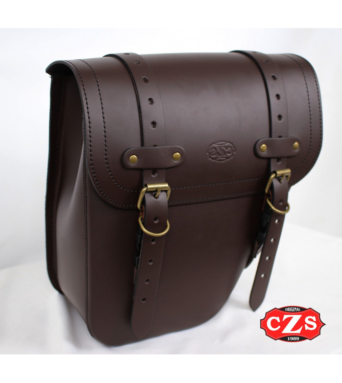 Alforja CENTURION para Meteor 350 Royal Enfield - Derecha - Choco 