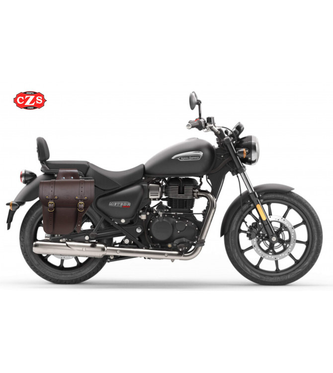 Alforja CENTURION para Meteor 350 Royal Enfield - Derecha - Choco 
