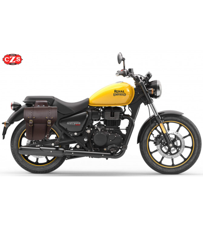 Alforja CENTURION para Meteor 350 Royal Enfield - Derecha - Choco 