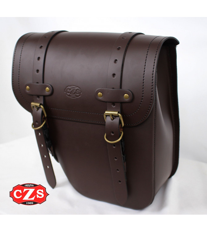 Alforja CENTURION para Meteor 350 Royal Enfield - Izquierda - Choco 