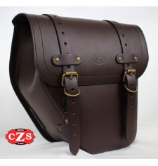 Alforja CENTURION para Meteor 350 Royal Enfield - Izquierda - Choco 