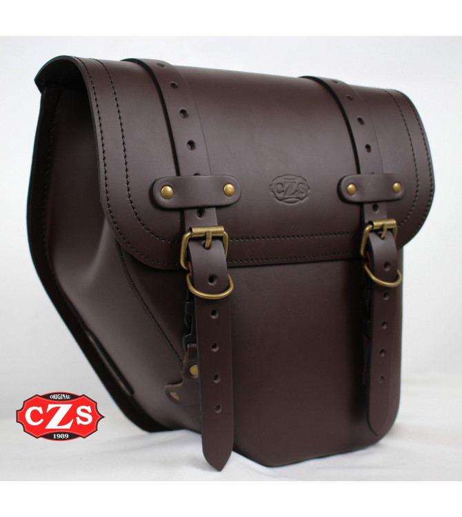 Alforja CENTURION para Meteor 350 Royal Enfield - Izquierda - Choco 