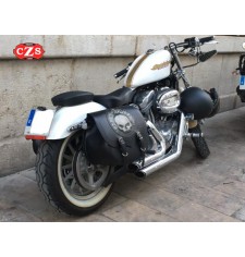 Alforja para Sportster Harley Davidson mod, SPARTA - Willie HD - Hueco amortiguador - IZQUIERDA 