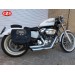 Bisaccia per Sportster Harley Davidson mod, SPARTA - Willie HD - foro per ammortizzatore - SINISTRA