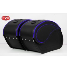 Rigid Saddlebags mod, VENDETTA - Red Profile - UNIVERSAL