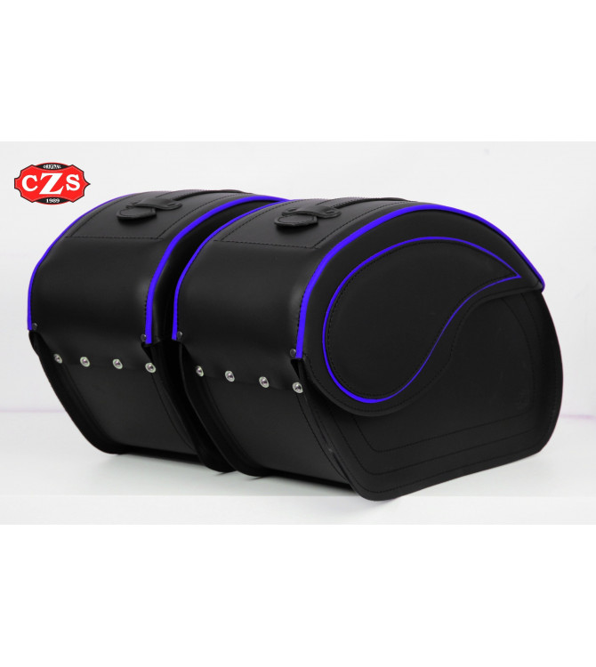 Rigid Saddlebags mod, VENDETTA - Red Profile - UNIVERSAL