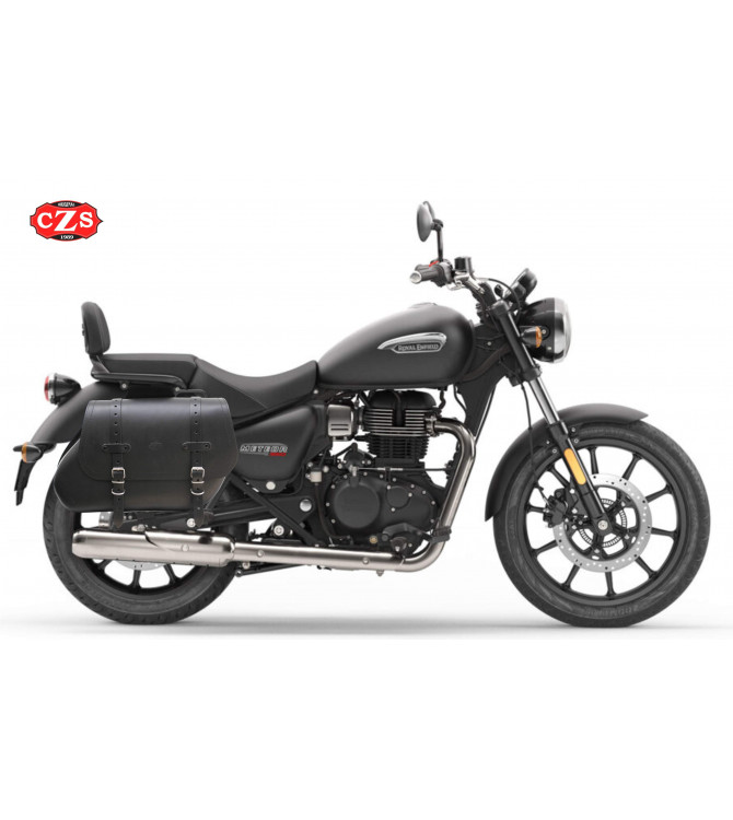 COMANDO Saddlebag Set for Meteor 350 Royal Enfield - Black color