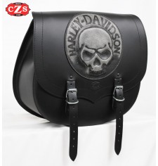 Seitlich Satteltasche für Softail Harley Davidson mod, SPARTA - Schädel - Spezifische