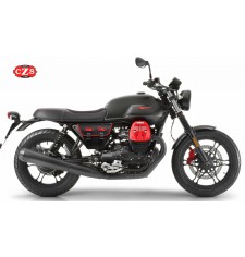 Bisaccia per moto classiche mod, MARBELLA stile Cafe Racer - UNIVERSALE - Nera/Bianca