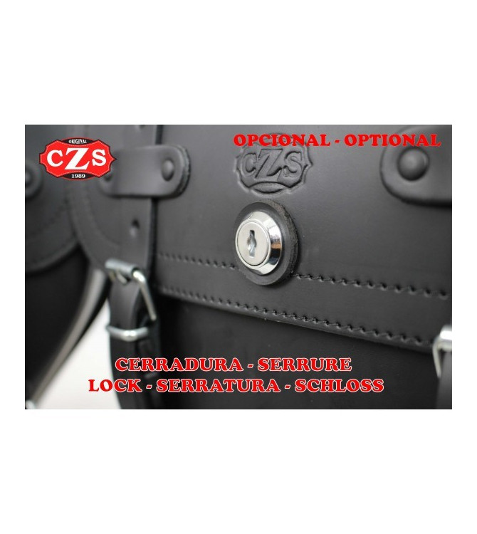 Sacoche pour Royal Enfield Bullet Classic Squadron mod, CENTURION - Brun Clair - GAUCHE