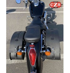 Rigid Saddlebags for Honda Shadow 750 mod, NAPOLEON - Gothic - 