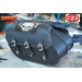 Rigid Saddlebags for Dyna Harley Davidson mod, SUPER STAR Willie with removable Klickfix supports and anchors