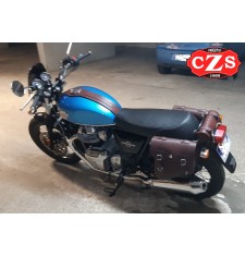 Alforja para Royal Enfield Interceptor GT 650 mod, HÉRCULES  - Marrón - 