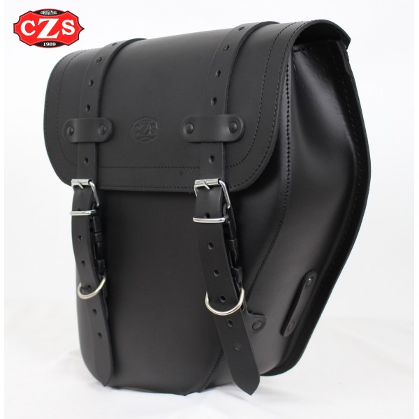 BORSA MOTO LATERALE IN PELLE CENTURION UNIVERSALE DESTRA NERA