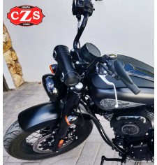 Basis Custom Tool bag - 25 cm x 9 Ø - für Indian Chief Dark Horse und Chief Bobber Dark Horse ab 2021. 