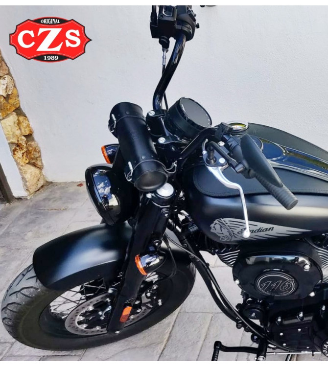 Rullo porta attrezzi Custom Basic - 25 cm x 9 Ø - per Indian Chief Dark Horse e Chief Bobber Dark Horse dal 2021.