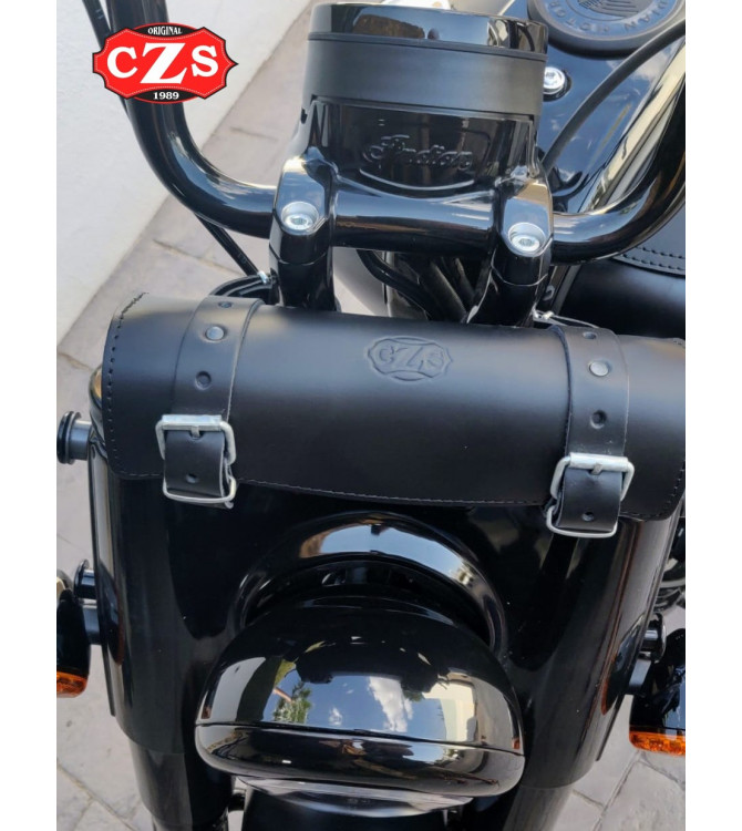 Basis Custom Tool bag - 25 cm x 9 Ø - für Indian Chief Dark Horse und Chief Bobber Dark Horse ab 2021. 