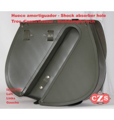 Saddlebag for Sportster 883/1200 mod, BANDO Basic - Hollowware damper - LEFT