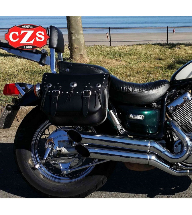 Satteltaschen für Yamaha Virago 535 (XV-DX) mod, RIFLE Klassische 