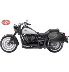 Starr Satteltaschen für Kawasaki Vulcan 900 mod, VENDETTA - Basis - Spezifische - Weiße -