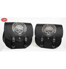 Juego de Alforjas para Sportster Harley Davidson mod, SPARTA - HD Skull - Específicas