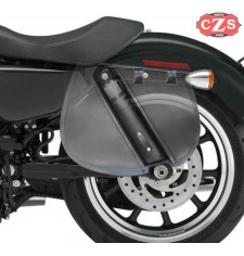 Satteltaschen für Sportster Harley Davidson mod, SPARTA - HD Schädel - Anpassungsfähig