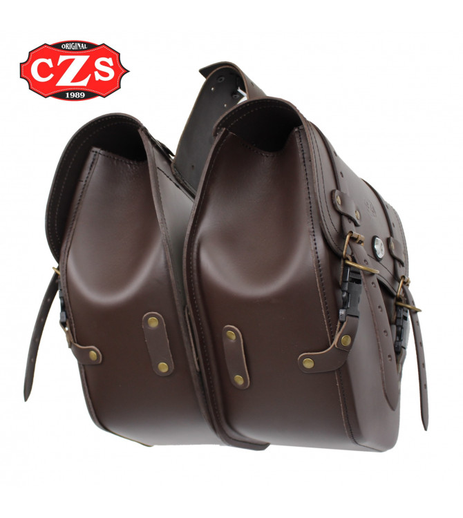 CENTURION Bisaccia per Meteor 350 Royal Enfield - Destra - Choco