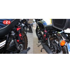 Adjustable bottle holder for Custom and Classic Motorcycles - Black