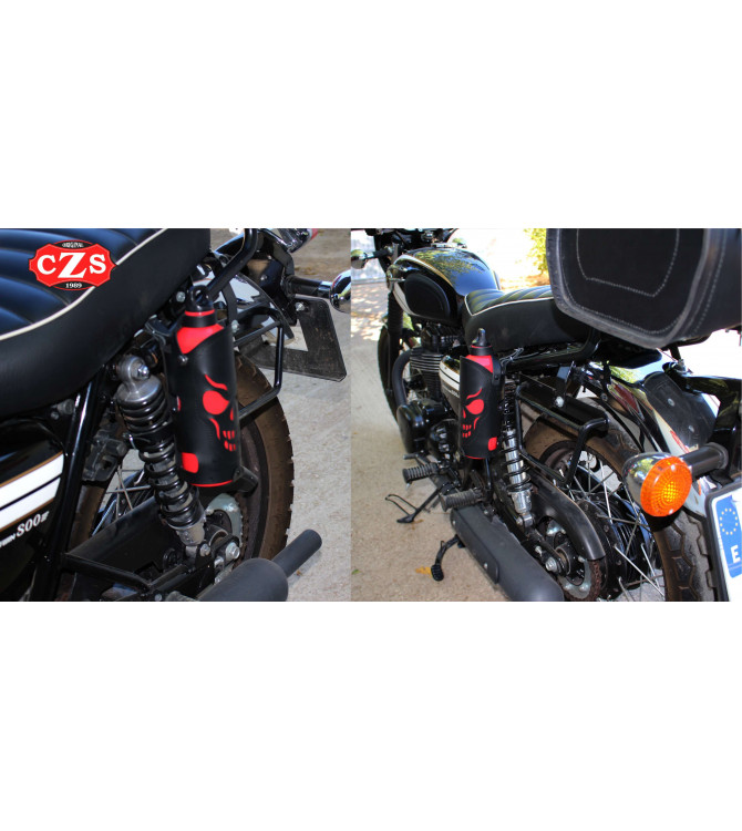 Verstellbarer Flaschenhalter für Custom und Classic Bikes - Schwarz