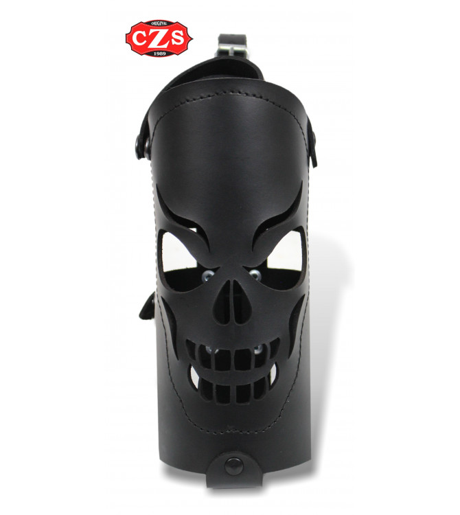 Adjustable bottle holder for Custom and Classic Motorcycles - Black