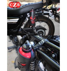 Adjustable bottle holder for Custom and Classic Motorcycles - Black