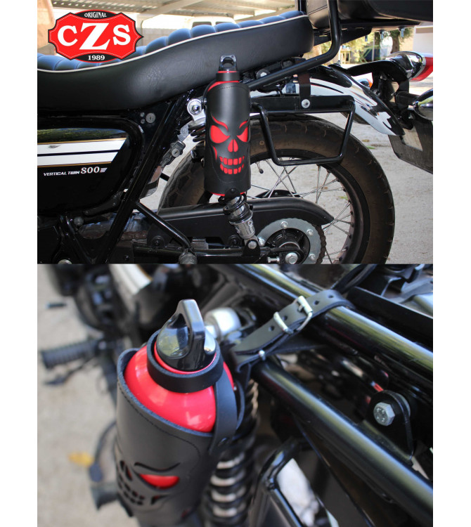 Verstellbarer Flaschenhalter für Custom und Classic Bikes - Schwarz