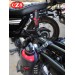 Adjustable bottle holder for Custom and Classic Motorcycles - Black