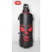 Skull CZS Bottle Holder for Custom and Classic Motorcycles - Black