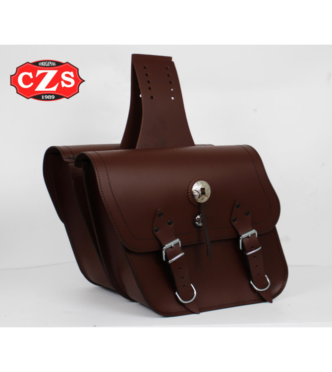Set di borse laterali mod, APACHE di base - Marrone - UNIVERSALE