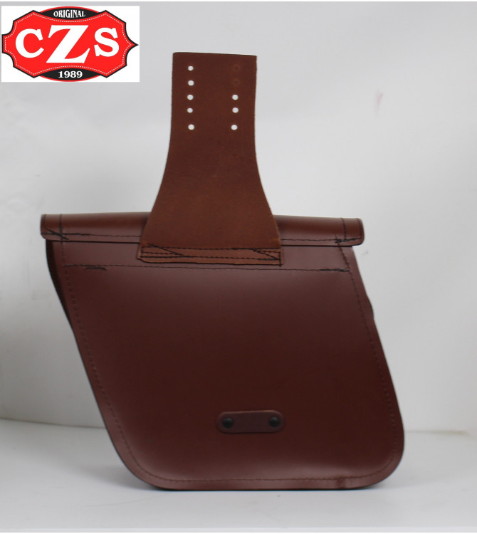 Sacoches pour Triumph Bonneville T100/120 mod, APACHE Basique - Marron -