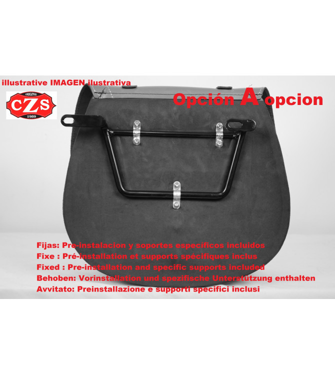 BANDO Borse laterali con sistema Klickfix per capo indiano - Chief Dark Horse - Chief Bobber dal 2021